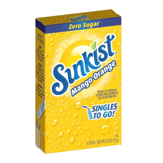 Sunkist Mango Orange Zero Sugar Singles to Go 0.42oz